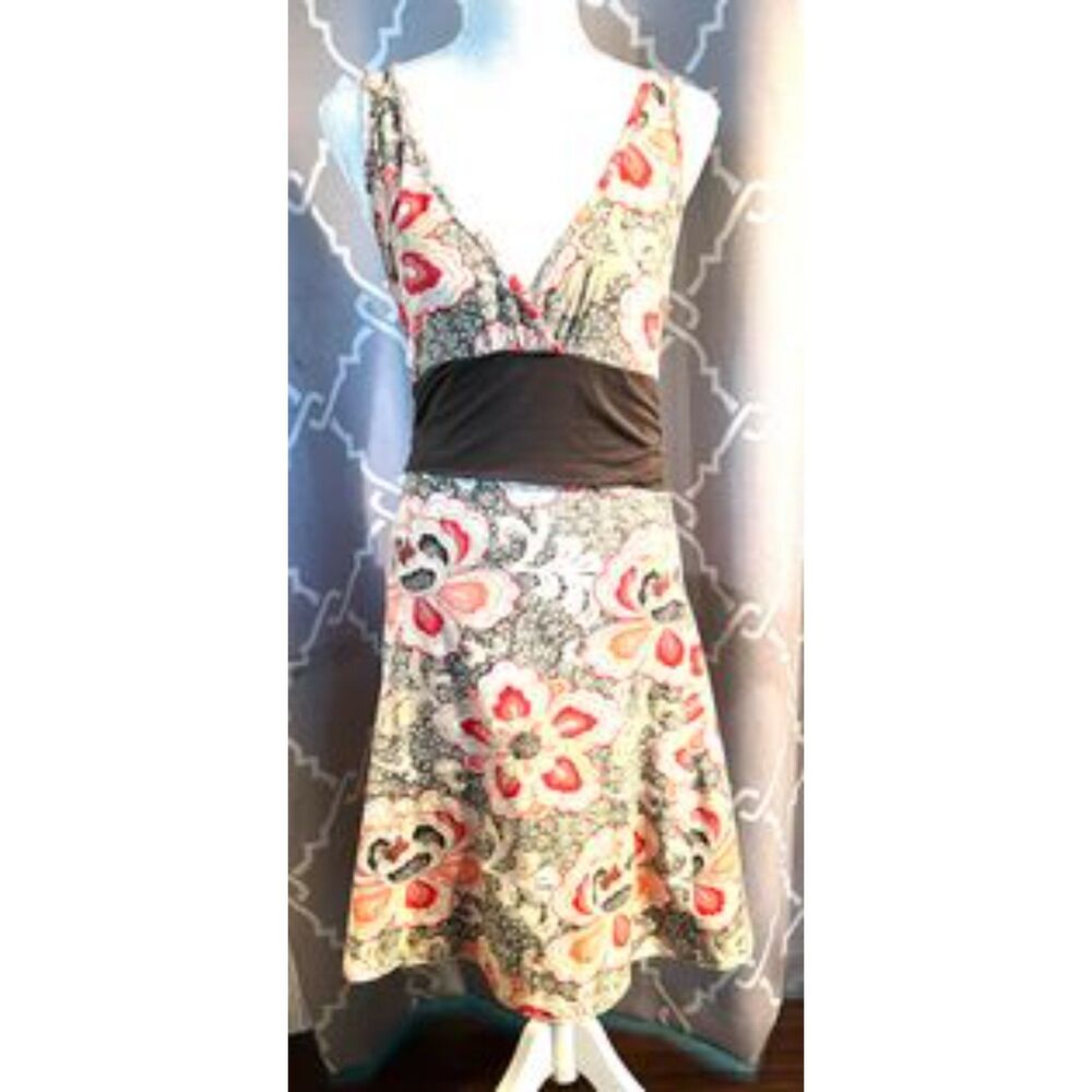 Patagonia Margot Floral V Neck Dress Size Medium